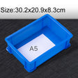 Thick Multi-function Material Box Brand New Flat Plastic Parts Box Tool Box, Size: 30.2cm x 20.9cm x 8.3cm(Blue) - Storage Bags & Boxes by PMC TechLife | Online Shopping South Africa | PMC TechLife | Buy Now Pay Later Mobicred