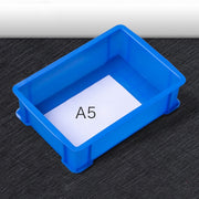 Thick Multi-function Material Box Brand New Flat Plastic Parts Box Tool Box, Size: 30.2cm x 20.9cm x 8.3cm(Blue)