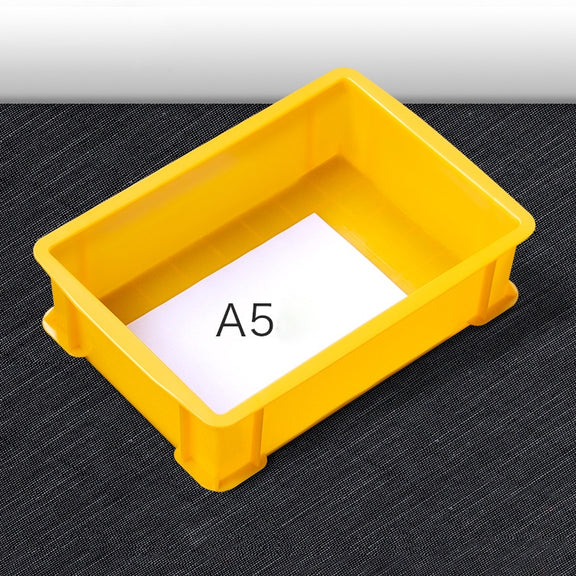 Thick Multi-function Material Box Brand New Flat Plastic Parts Box Tool Box, Size: 30.2cm x 20.9cm x 8.3cm(Yellow)