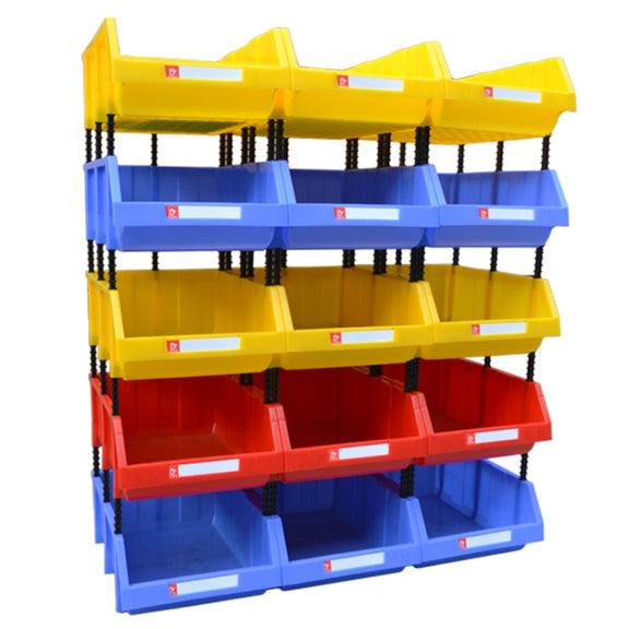 Thickened Oblique Plastic Box Combined Parts Box Material Box, Random Color Delivery, Size: 18cm X 12cm X 8cm
