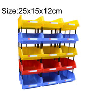 Thickened Oblique Plastic Box Combined Parts Box Material Box, Random Color Delivery, Size: 25cm x 15cm x 12cm