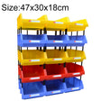 Thickened Oblique Plastic Box Combined Parts Box Material Box, Random Color Delivery, Size: 47cm x 30cm x 18cm - Storage Bags & Boxes by PMC TechLife | Online Shopping South Africa | PMC TechLife | Buy Now Pay Later Mobicred