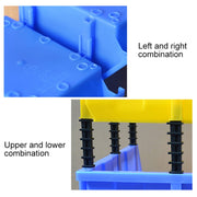 Thickened Oblique Plastic Box Combined Parts Box Material Box, Random Color Delivery, Size: 47cm x 30cm x 18cm