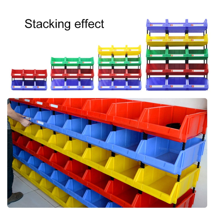 Thickened Oblique Plastic Box Combined Parts Box Material Box, Random Color Delivery, Size: 47cm x 30cm x 18cm