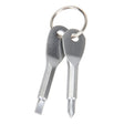 Outdoor Portable 2 in 1 Slotted + Cross Screwdriver Set Tool with Keyring(Silver) - Emergency Tools by PMC TechLife | Online Shopping South Africa | PMC TechLife | Buy Now Pay Later Mobicred