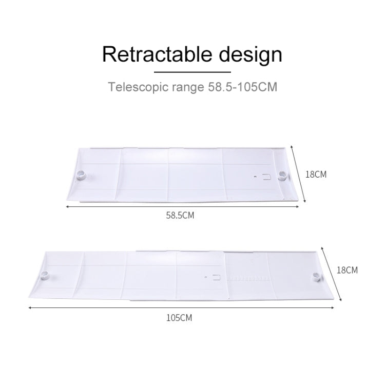 Air Conditioning Wind Deflector Shroud Bedroom Wall-Mounted Baby Universal Anti-Straight Blowing Air Conditioning Windshield(White)