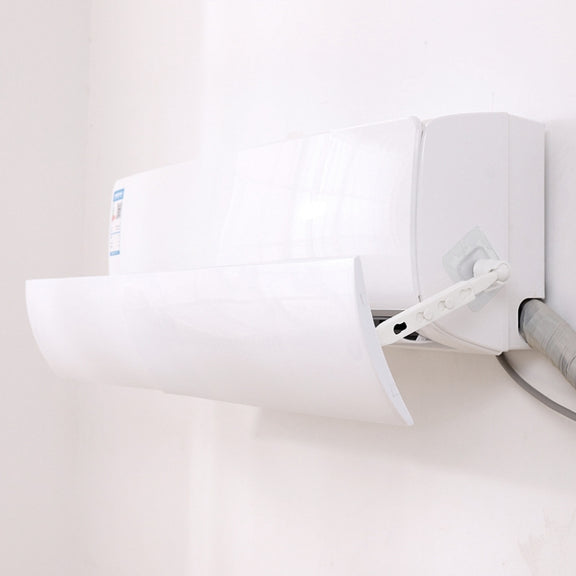 Air Conditioning Wind Deflector Shroud Bedroom Wall-Mounted Baby Universal Anti-Straight Blowing Air Conditioning Windshield(White)
