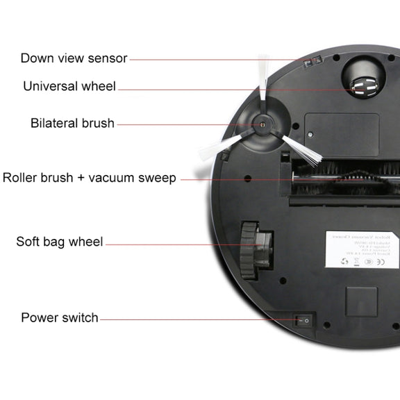 FD-3RSW(IC)CS 1000Pa Large Suction Smart Household Vacuum Cleaner Clean Robot