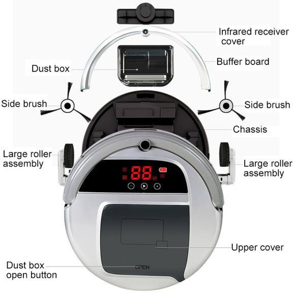 FD-3RSW(IC)CS 1000Pa Large Suction Smart Household Vacuum Cleaner Clean Robot