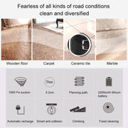 FD-3RSW(IIB)CS 1000Pa Large Suction Smart Household Vacuum Cleaner Clean Robot