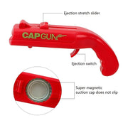 Creative Beer Bottle Opener Cap Launch Kitchen Bar Tool(Red)