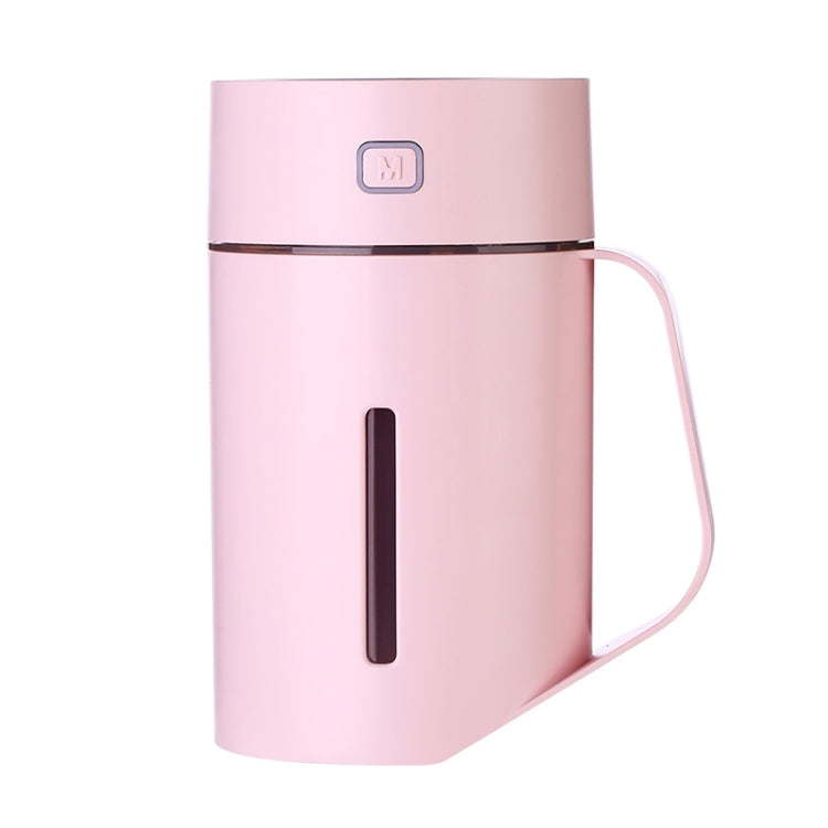ML-S2 Water Cup Shape Intelligent Mute LED Night Light Atomized Humidifier Air humidification Machine(Pink)