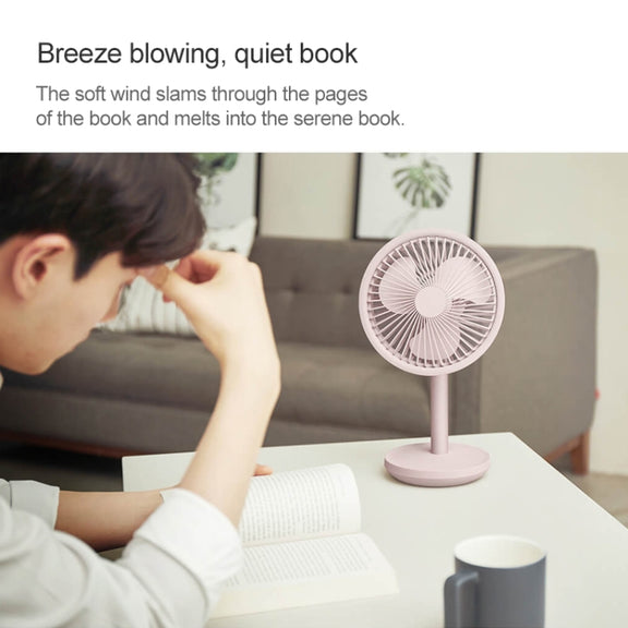 Original Xiaomi Youpin SOLOVE USB Charging Desktop Electric Fan Dormitory Office Mini Fan, with 3 Speed Control(Black)