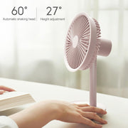 Original Xiaomi Youpin SOLOVE USB Charging Desktop Electric Fan Dormitory Office Mini Fan, with 3 Speed Control(Pink)