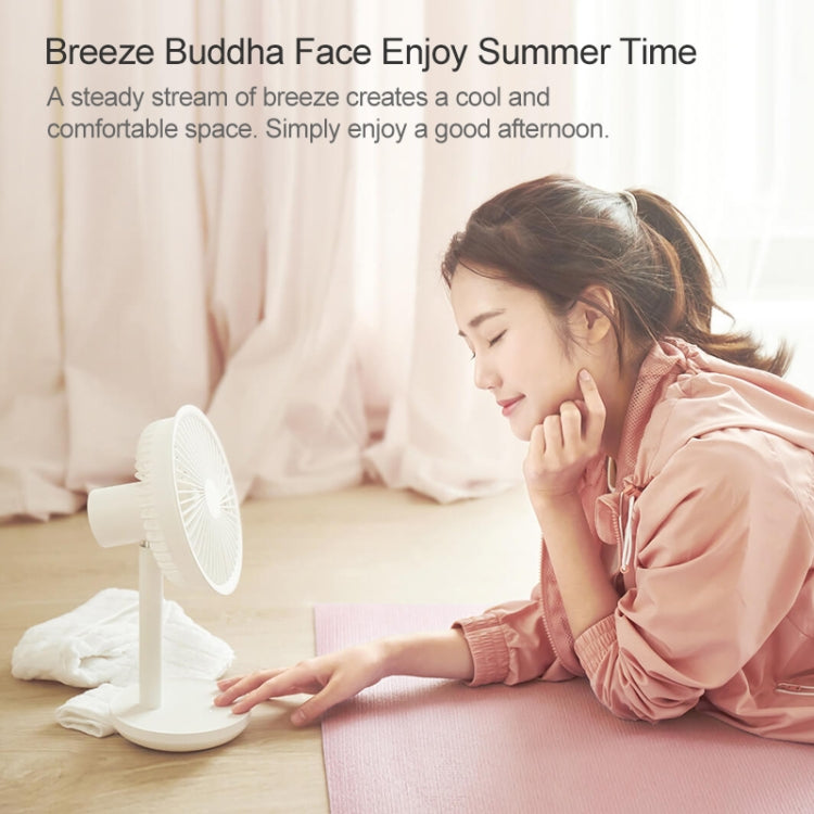 Original Xiaomi Youpin SOLOVE USB Charging Desktop Electric Fan Dormitory Office Mini Fan, with 3 Speed Control(White)