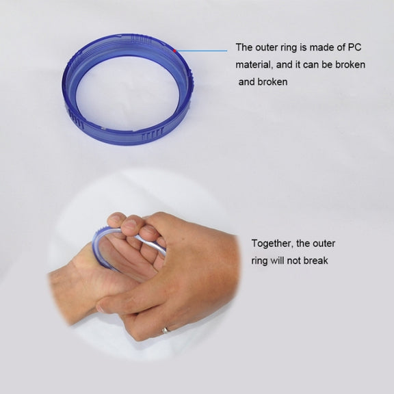 PC Negative Ions Shower Head, Size: Large, Interface:  2cm(Blue)