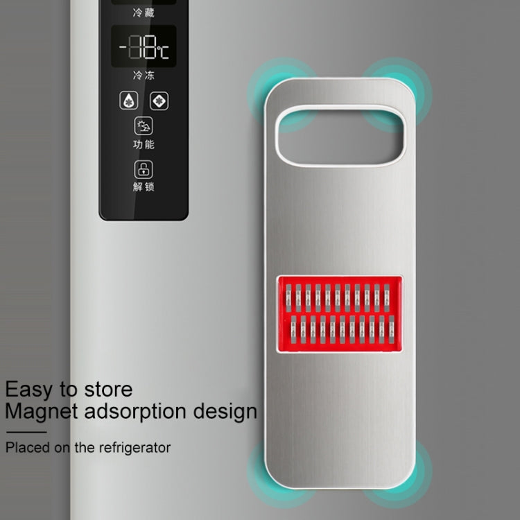 C321 Multifunctional Household Kitchen Stainless Steel Vegetables Cutter Potato Grater (Silver)