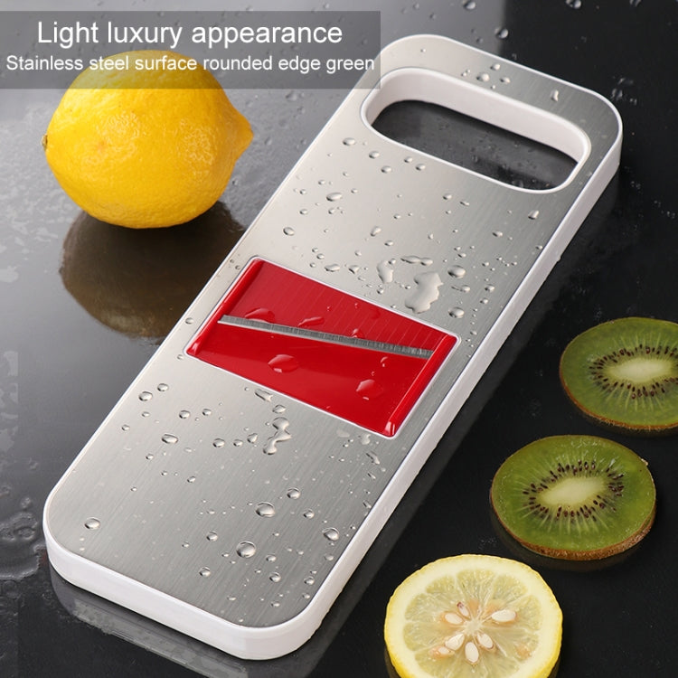 C321 Multifunctional Household Kitchen Stainless Steel Vegetables Cutter Potato Grater (Silver)