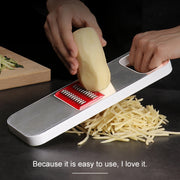 C321 Multifunctional Household Kitchen Stainless Steel Vegetables Cutter Potato Grater (Silver)