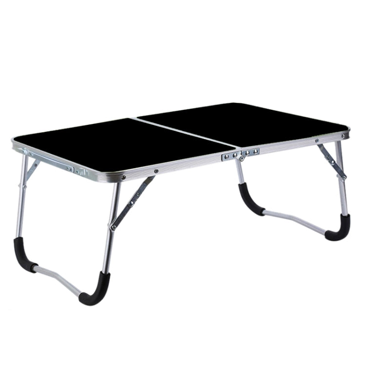 Rubber Mat Adjustable Portable Laptop Table Folding Stand Computer Reading Desk Bed Tray (Black)
