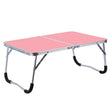 Rubber Mat Adjustable Portable Laptop Table Folding Stand Computer Reading Desk Bed Tray (Pink) - Laptop Stand by PMC TechLife | Online Shopping South Africa | PMC TechLife | Buy Now Pay Later Mobicred