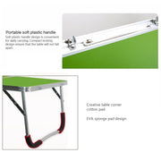 Rubber Mat Adjustable Portable Laptop Table Folding Stand Computer Reading Desk Bed Tray (Green)
