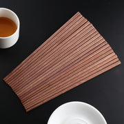 10 Pairs Natural Red Sandal Wood Non-slip Chopsticks