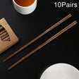 10 Pairs Natural Wenge Non-slip Chopsticks - Cutlery Sets by PMc TechLife | Online Shopping South Africa | PMc TechLife | Buy Now Pay Later Mobicred
