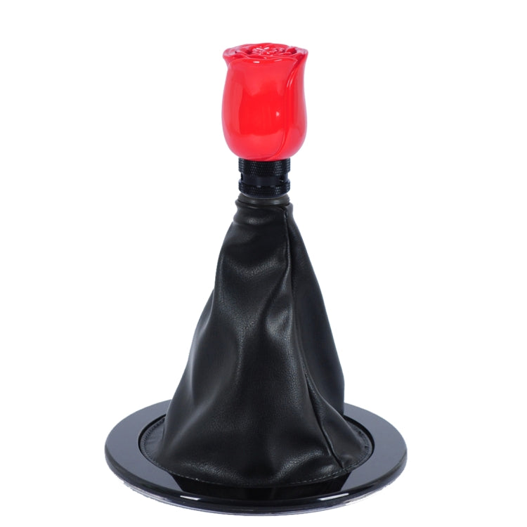 Rose Flower Shaped Universal Vehicle Car Manual Automatic Gear Shift Knob (Red)