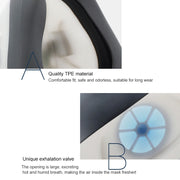 3M 1201 KN95 Dustproof Antivirus Head-mounted Mask Kits with Breathing Valve