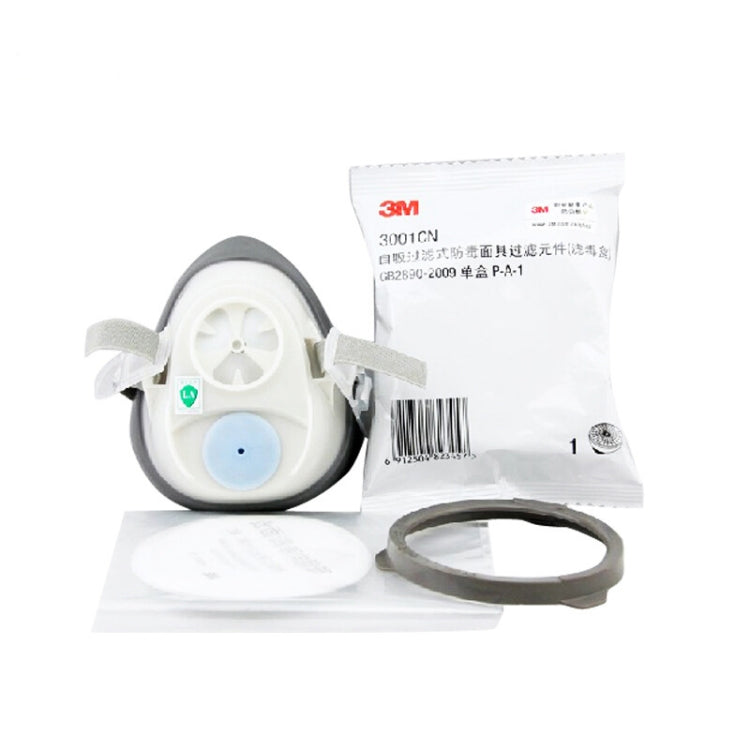 3M 1201 KN95 Dustproof Antivirus Head-mounted Mask Kits with Breathing Valve
