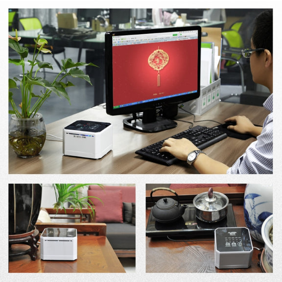 Nobico J008 Air Purifier Home Desktop Negative Ion Mini Purifier(Brown)