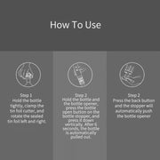 Original Xiaomi Youpin CIRCLE JOY Stainless Steel Dry Battery Electric Bottle Opener