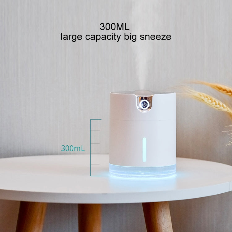 WT-H16 USB Charging Water Pattern Atomizing Humidifier with Colorful Night Lights, Water Tank Capacity: 300mL (Blue)