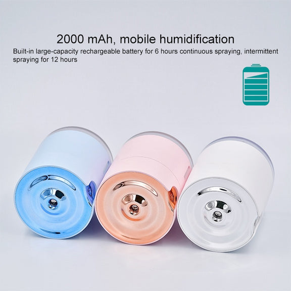 WT-H16 USB Charging Water Pattern Atomizing Humidifier with Colorful Night Lights, Water Tank Capacity: 300mL (White)
