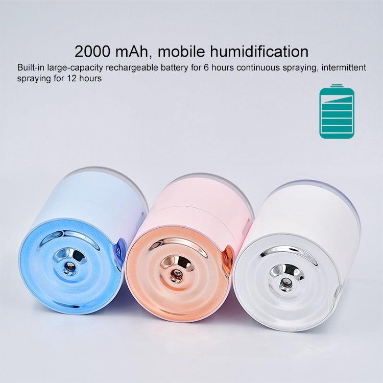 WT-H16 USB Charging Water Pattern Atomizing Humidifier with Colorful Night Lights, Water Tank Capacity: 300mL (White)