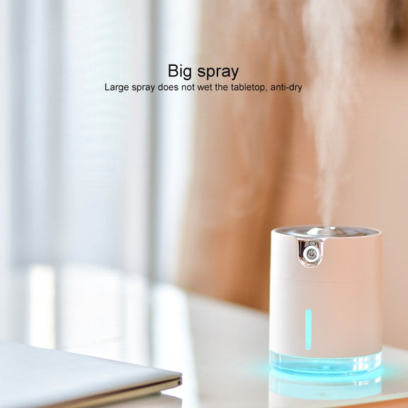 WT-H16 USB Charging Water Pattern Atomizing Humidifier with Colorful Night Lights, Water Tank Capacity: 300mL (White)