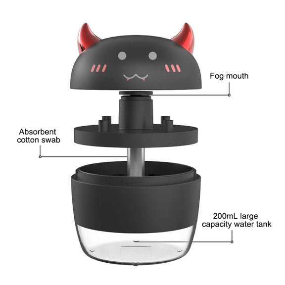 WT-H21 Angel Atomizing Humidifier with Colorful Night Lights, Water Tank Capacity: 200mL(White)