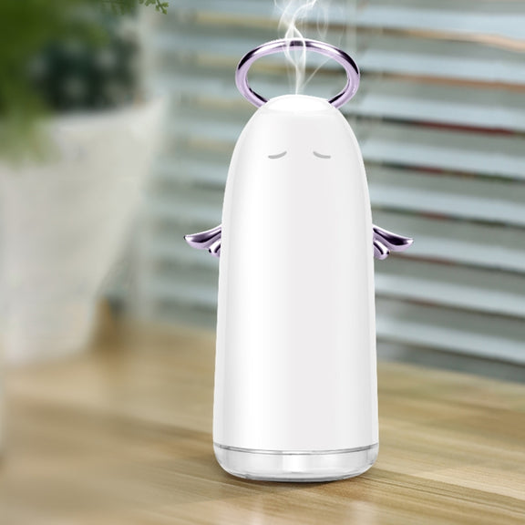 TSHM0 Mini Angel Atomizing Humidifier with Colorful Night Lights, Water Tank Capacity: 230mL(Pink)