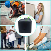 Portable Creative Hanging Waist USB Fan with Three Adjustable Wind Speed (Black)