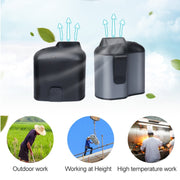 Portable Creative Hanging Waist USB Fan with Three Adjustable Wind Speed (Grey)