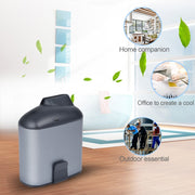 Portable Creative Hanging Waist USB Fan with Three Adjustable Wind Speed (Grey)