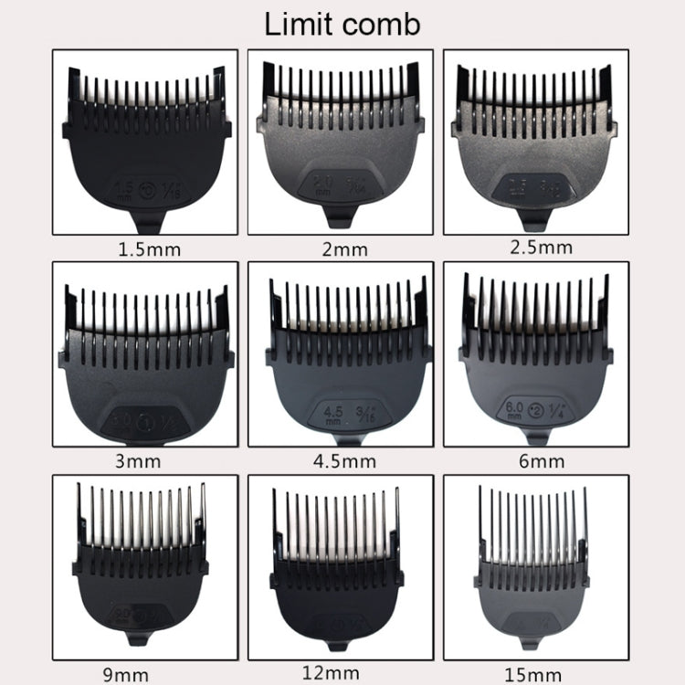 HJ-2018 Men Electric Shaver Fader Self-help Hair Clipper with Wai Cloth + Sponge, Standard Version, CN Plug