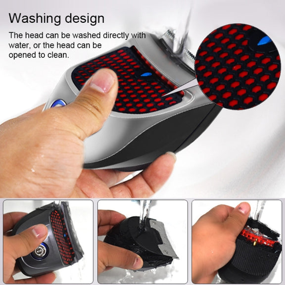 HJ-2018 Men Electric Shaver Fader Self-help Hair Clipper with Spare Cutter Head, Standard Version, CN Plug