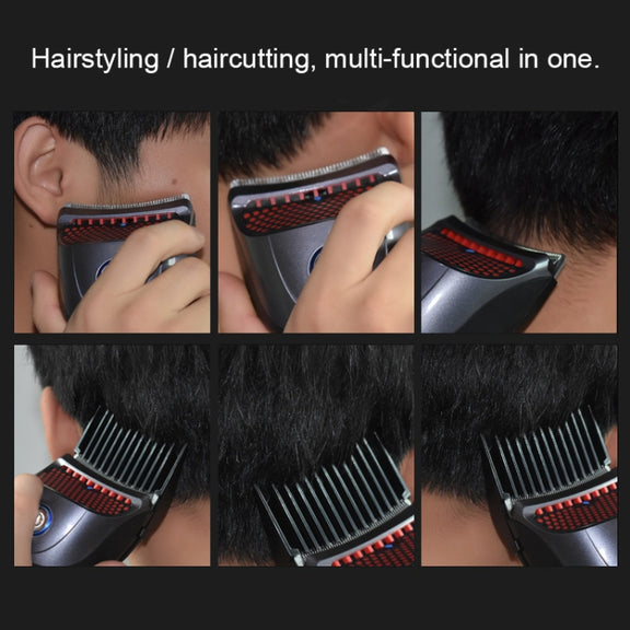 HJ-2018 Men Electric Shaver Fader Self-help Hair Clipper with Spare Cutter Head, Standard Version, CN Plug