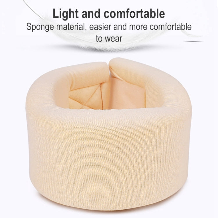 003 Household Sponge Collar Men And Women Breathable Adjustable Neck Brace, Size: S(Flesh Color)
