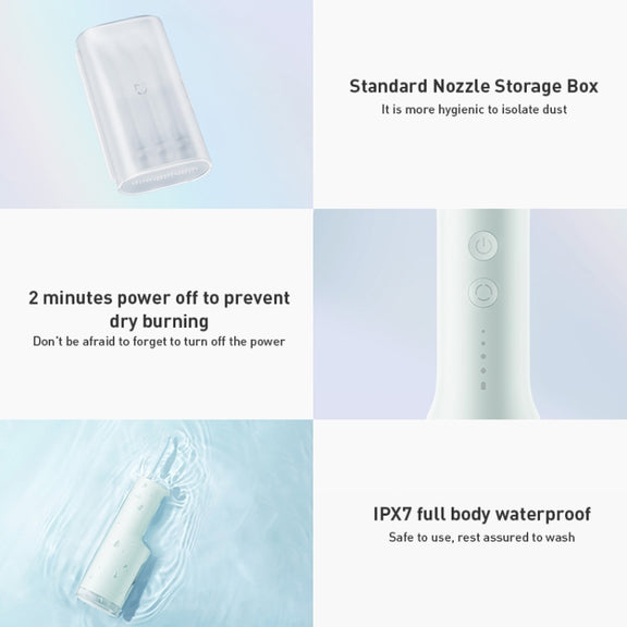 Original Xiaomi Mijia F300 Electric Pulse Oral Irrigator Tooth Cleaner, Capacity : 240mL (White)