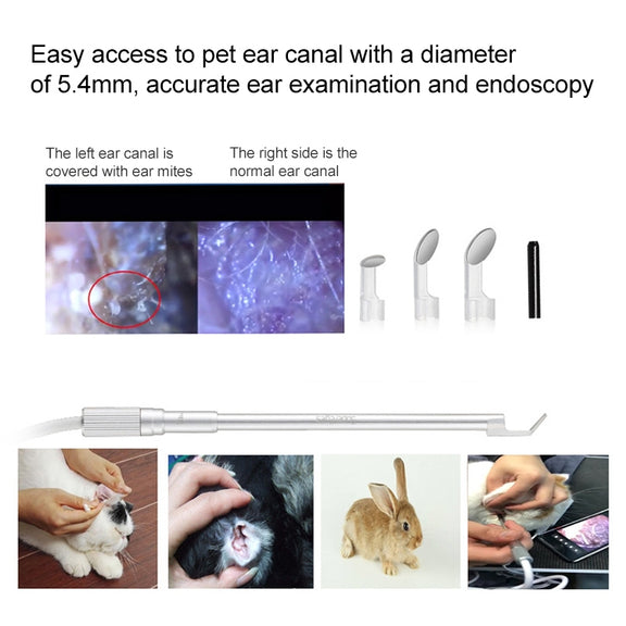 Supereyes Y003 Pet Ear Canal Nasal Cavity Water-resistant Electronic Digital Endoscope