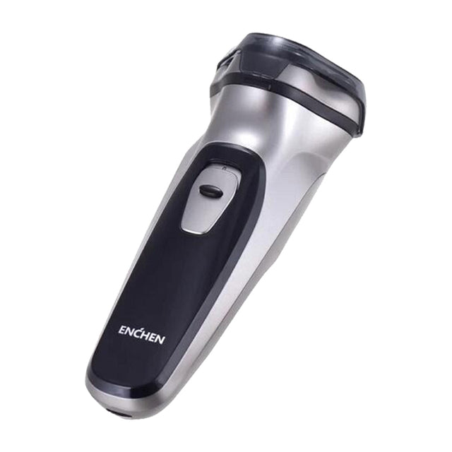 Original Xiaomi ENCHEN Water Proof Triple Rotary Double Ring Blade Shaving Head Electric Rechargeable Shaver For Men(Silver)