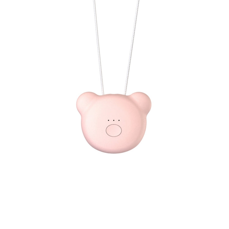 Mini Bear Style Neck Formaldehyde Negative Ion PM2.5 Removal Air Purifier for Kids (Pink)